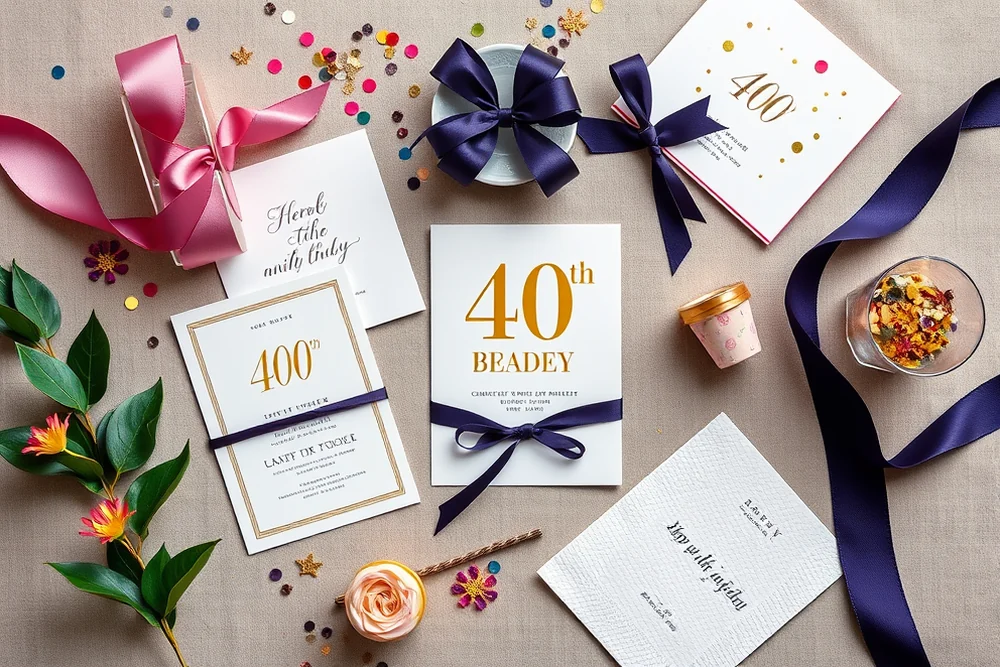 40th birthday parties invitations & favors β 40Th Birthday Parties Invitations & Favors (the finished result)