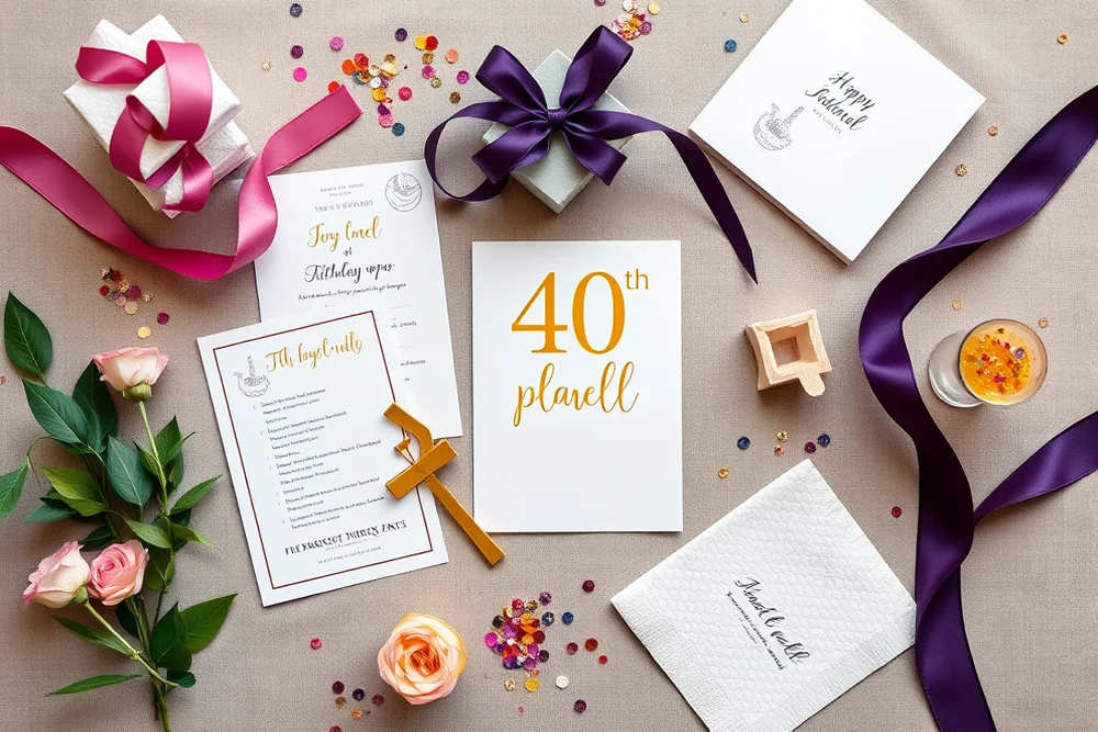 40th birthday parties planning checklists & timelines — 40Th Birthday Parties Planning Checklists & Timelines (the finished result)