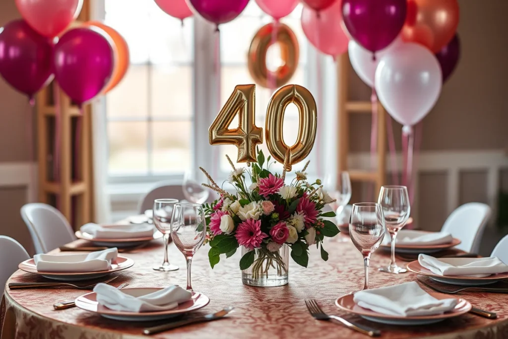 40Th Birthday Parties Themes & Decor