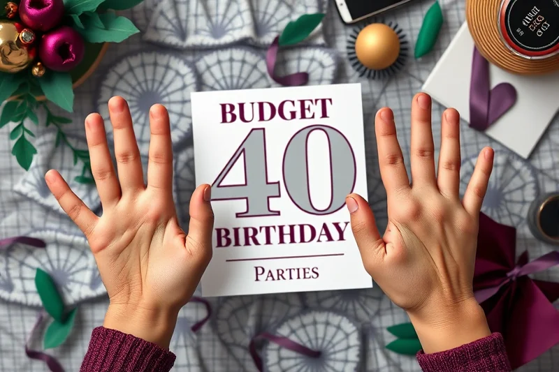 budget 40th birthday parties invitations — Budget 40th Birthday Parties Invitations (the finished result)