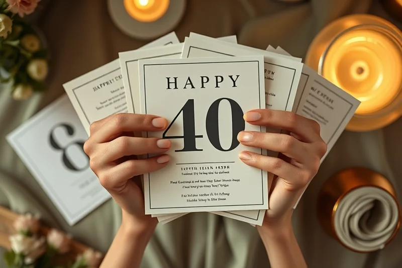 diy 40th birthday parties invitations — Diy 40th Birthday Parties Invitations (the finished result)