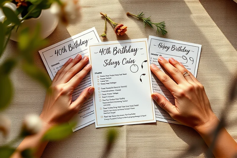 40th birthday parties food drinks checklist — 40th Birthday Parties Food Drinks Checklist (the finished result)