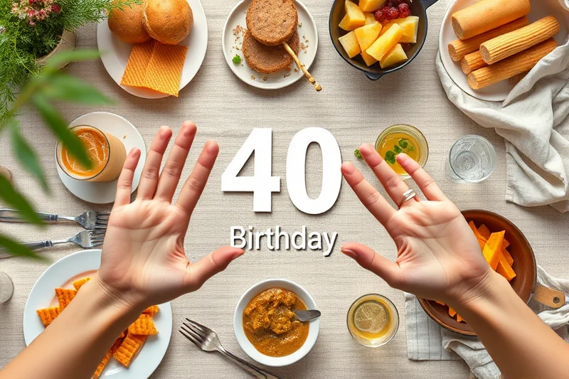 40th birthday parties food drinks step by step — 40th Birthday Parties Food Drinks Step By Step (the finished result)