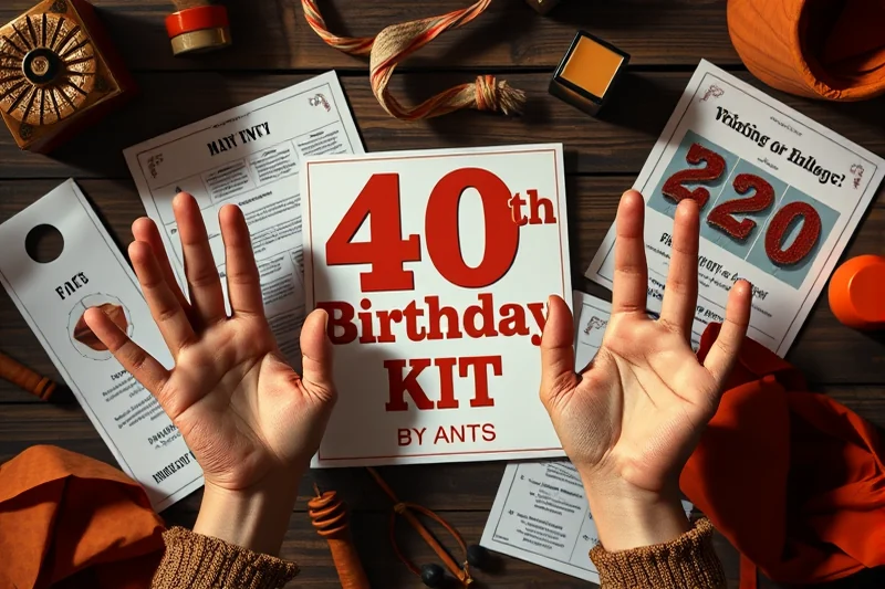 40th birthday parties games activities printable — 40th Birthday Parties Games Activities Printable (the finished result)