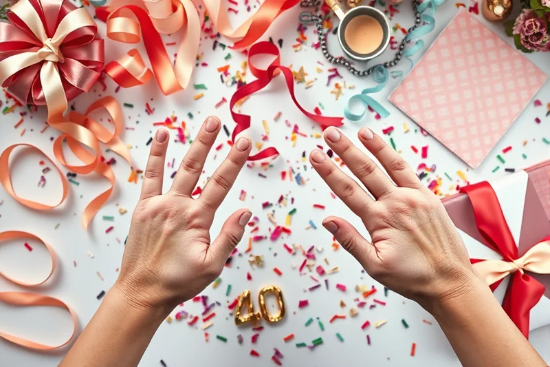 40th birthday parties themes decor for beginners — 40th Birthday Parties Themes Decor For Beginners (the finished result)