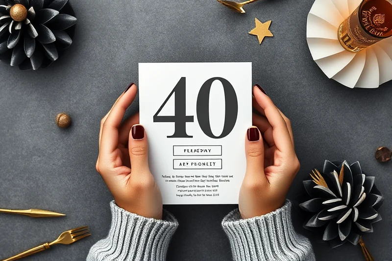 40th birthday parties themes for beginners — 40th Birthday Parties Themes For Beginners (the finished result)