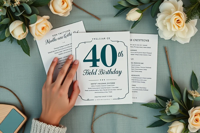 40th birthday parties themes ideas — 40th Birthday Parties Themes Ideas (the finished result)