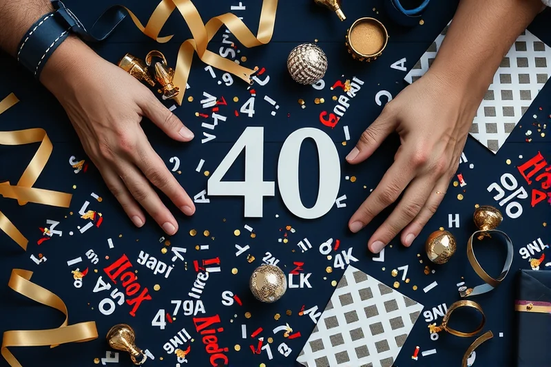40th birthday parties themes step by step — 40th Birthday Parties Themes Step By Step (the finished result)