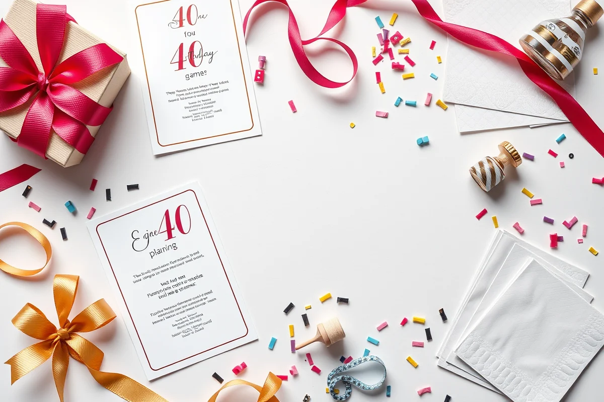 40th birthday party games — 40th Birthday Party Games (the finished result)