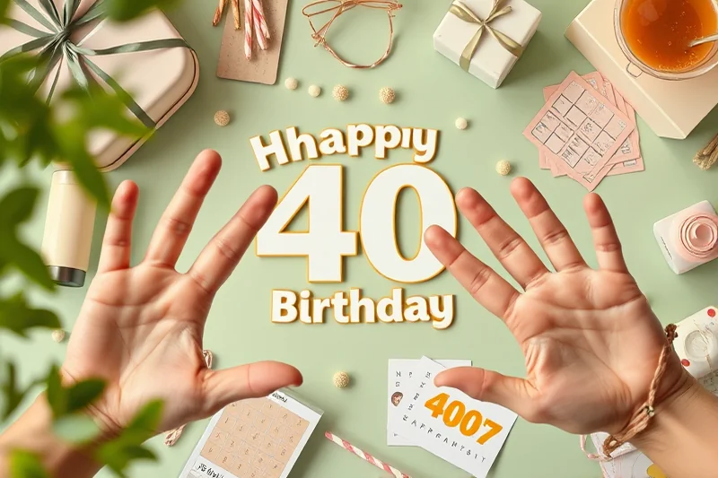 affordable 40th birthday parties games — Affordable 40th Birthday Parties Games (the finished result)