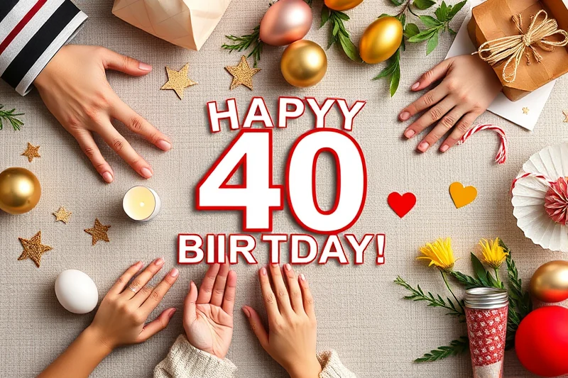 affordable 40th birthday parties themes — Affordable 40th Birthday Parties Themes (the finished result)