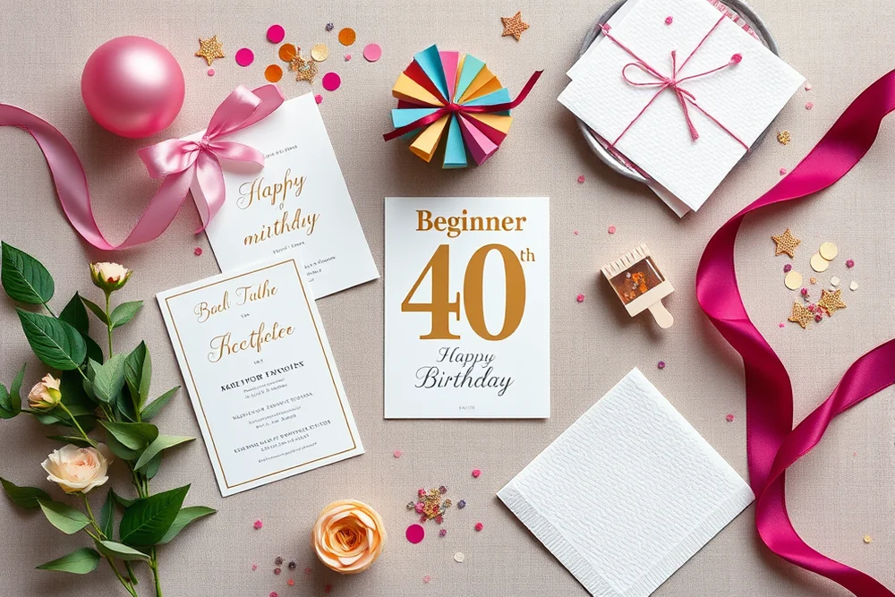 beginner 40th birthday parties — Beginner 40th Birthday Parties (the finished result)