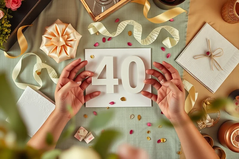 best 40th birthday parties decor — Best 40th Birthday Parties Decor (the finished result)