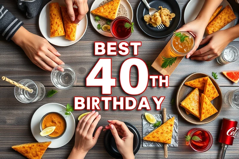 best 40th birthday parties food drinks — Best 40th Birthday Parties Food Drinks (the finished result)