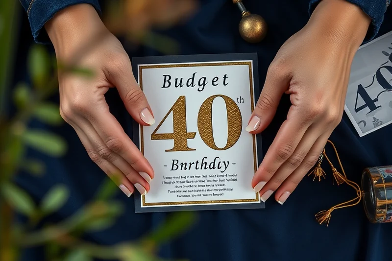 budget 40th birthday parties invitations favors — Budget 40th Birthday Parties Invitations Favors (the finished result)