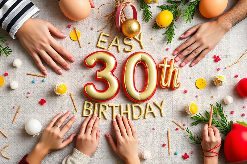 easy 30th birthday parties ideas — Easy 30th Birthday Parties Ideas (the finished result)