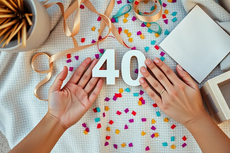 easy 40th birthday parties decor — Easy 40th Birthday Parties Decor (the finished result)