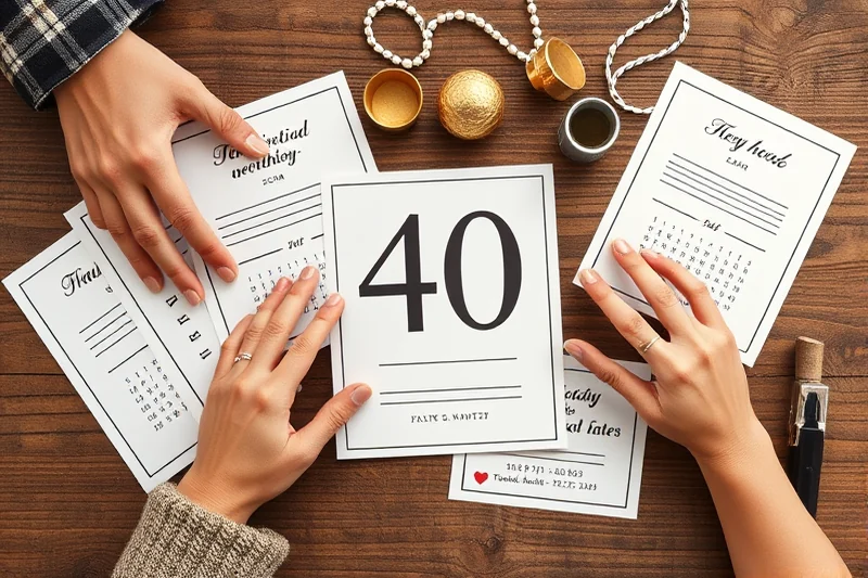 easy 40th birthday parties games activities — Easy 40th Birthday Parties Games Activities (the finished result)