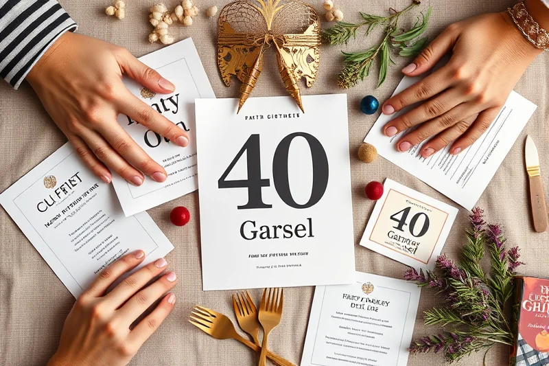 easy 40th birthday parties games — Easy 40th Birthday Parties Games (the finished result)