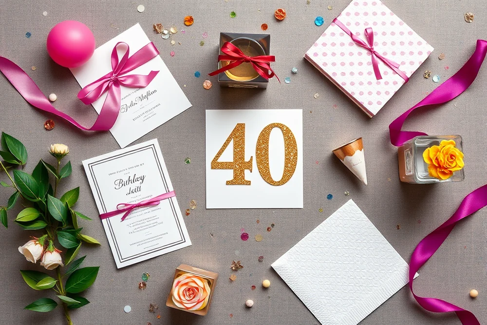 easy 40th birthday parties tips — Easy 40th Birthday Parties Tips (the finished result)