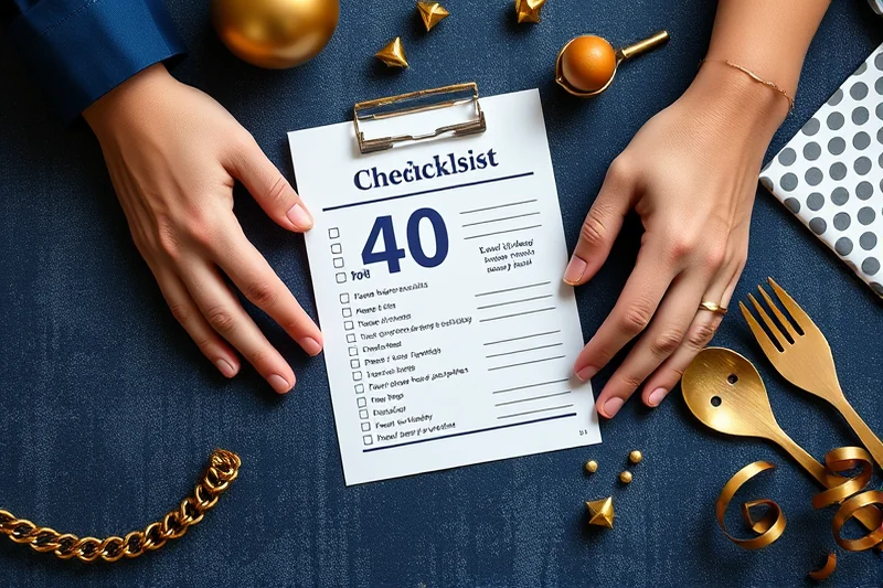 how to 40th birthday parties checklists — How To 40th Birthday Parties Checklists (the finished result)