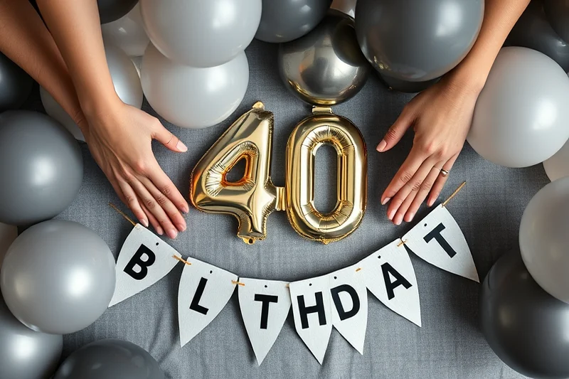 how to 40th birthday parties decor — How To 40th Birthday Parties Decor (step by step)