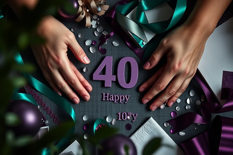 how to 40th birthday parties themes decor — How To 40th Birthday Parties Themes Decor (the finished result)