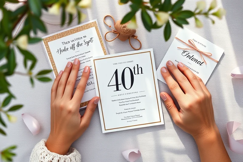 quick budget 40th birthday parties — Quick Budget 40th Birthday Parties (the finished result)