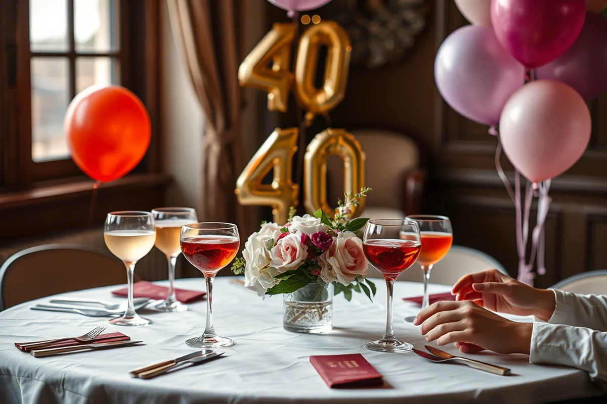 simple 40th birthday parties drinks — Simple 40th Birthday Parties Drinks