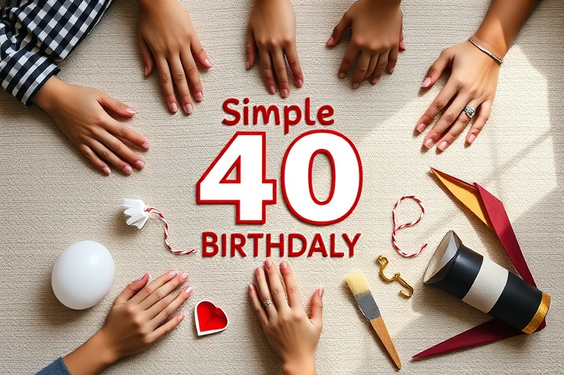 simple 40th birthday parties games activities — Simple 40th Birthday Parties Games Activities (the finished result)