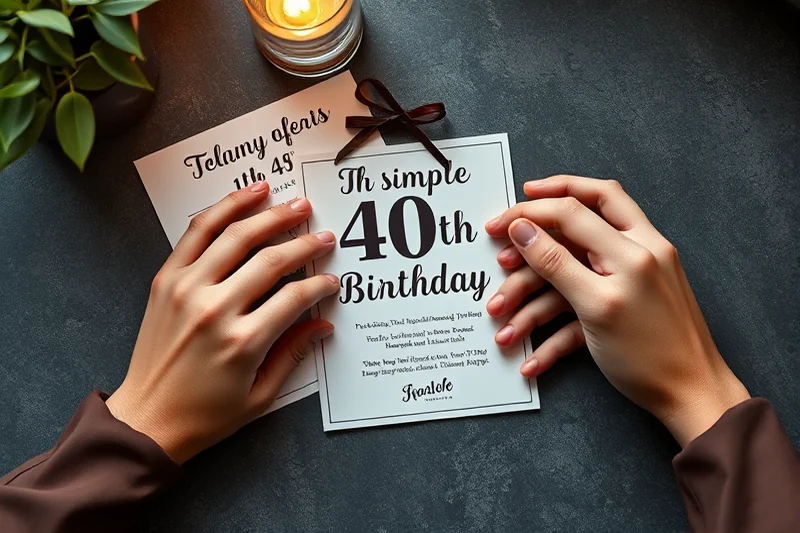 simple 40th birthday parties planning — Simple 40th Birthday Parties Planning (the finished result)