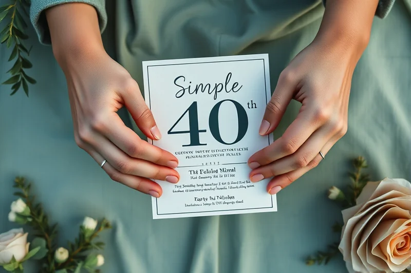 simple 40th birthday parties themes decor — Simple 40th Birthday Parties Themes Decor (the finished result)