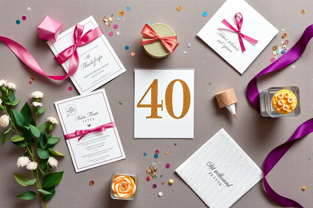 simple 40th birthday parties tips — Simple 40th Birthday Parties Tips (the finished result)