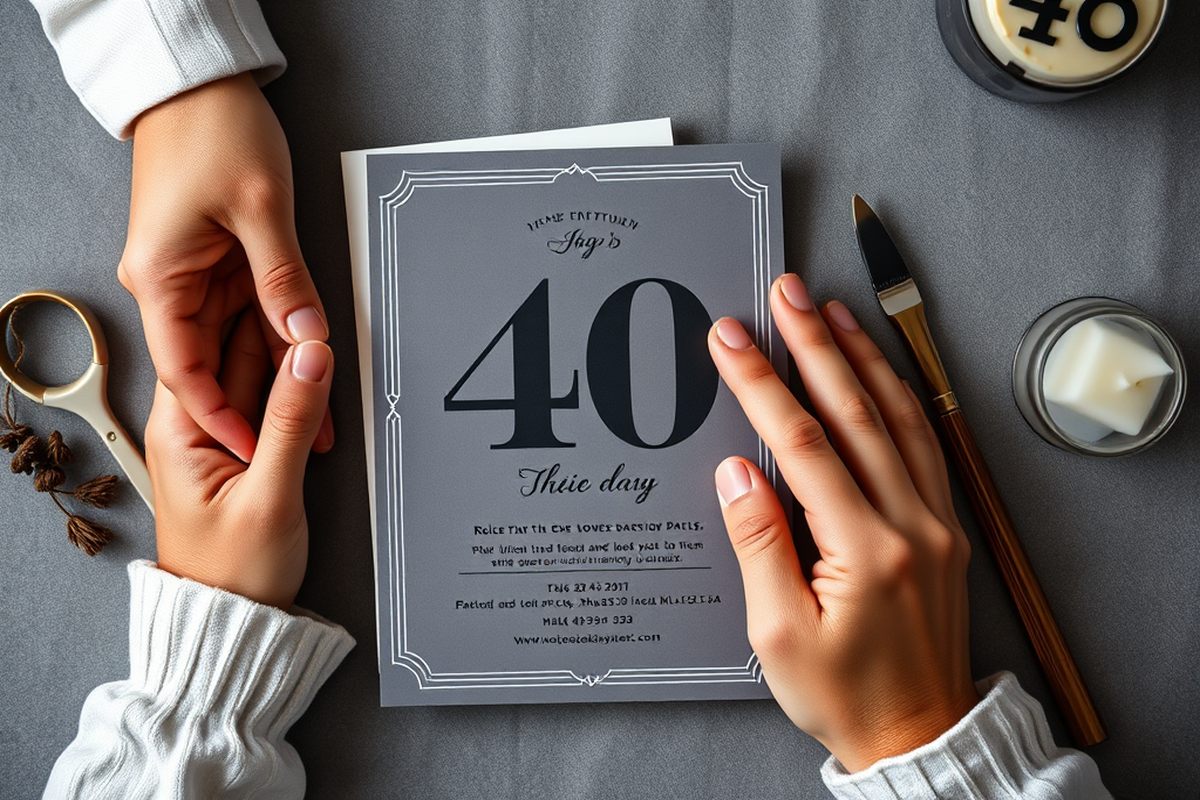 simple budget 40th birthday parties — Simple Budget 40th Birthday Parties (the finished result)