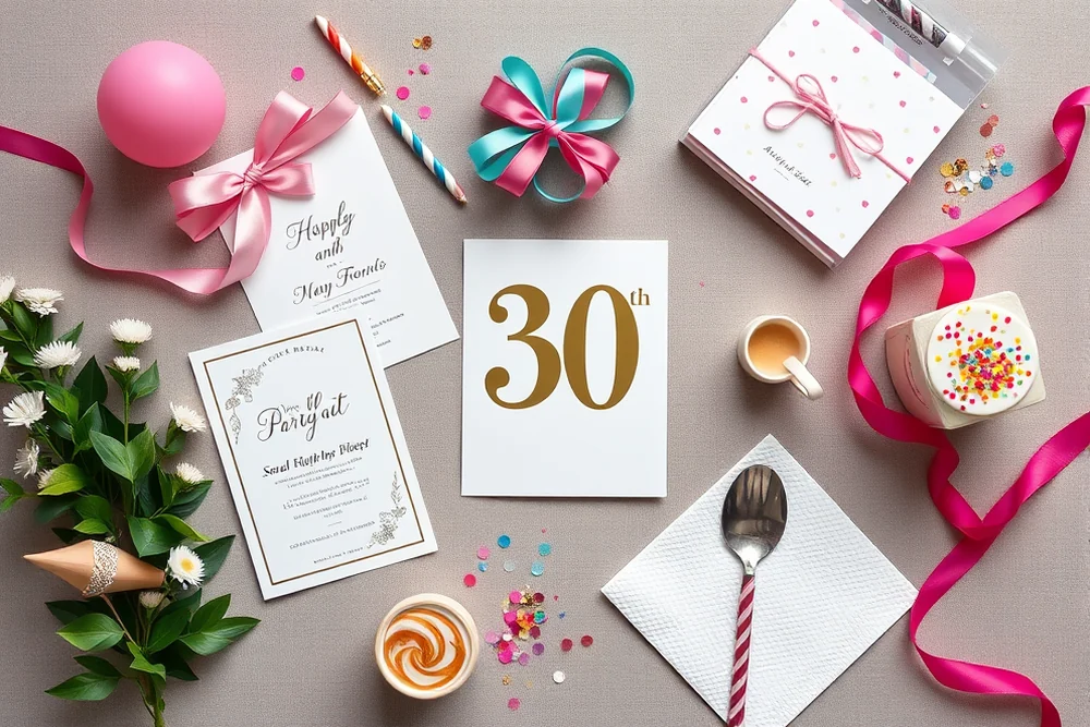 small 30th birthday parties for beginners — Small 30th Birthday Parties For Beginners (the finished result)