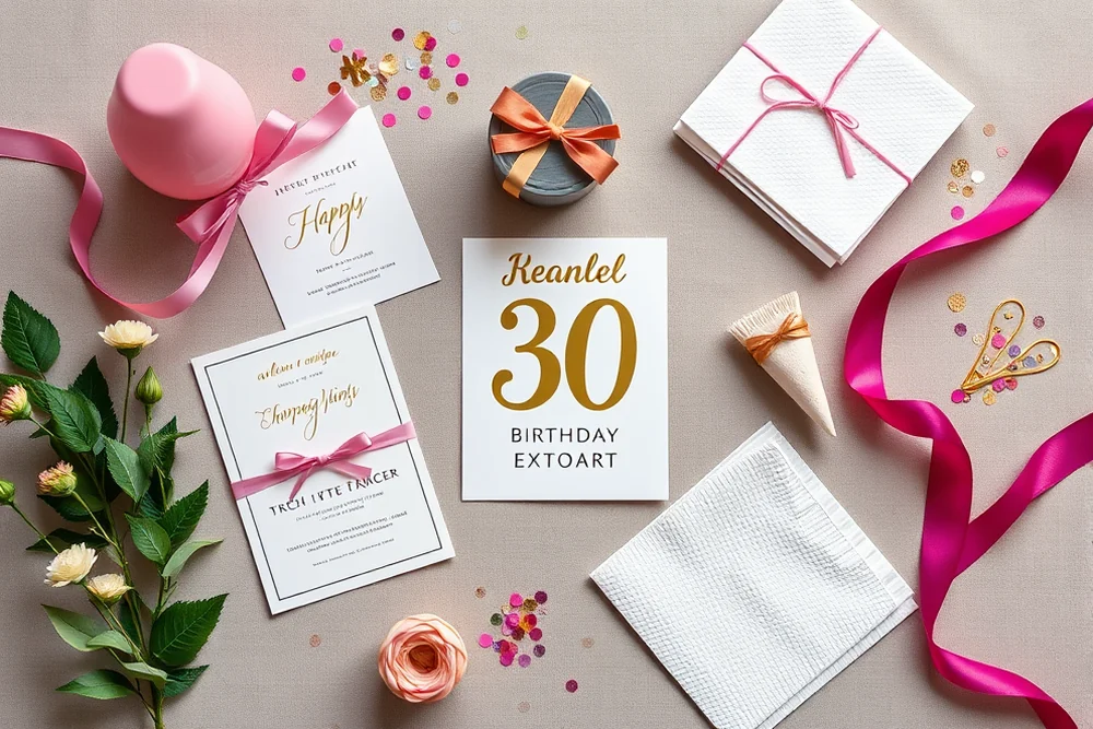 small 30th birthday parties — Small 30th Birthday Parties (the finished result)