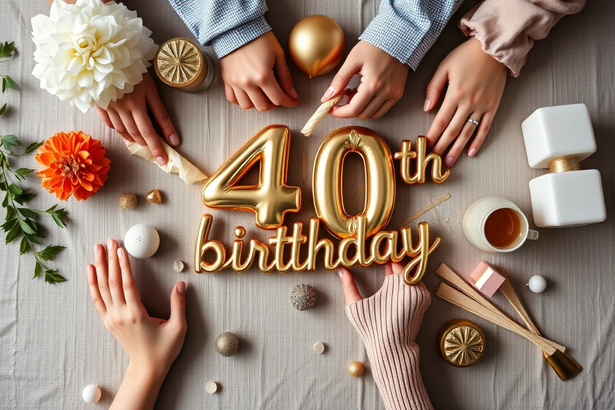 40th birthday celebration ideas — 40Th Birthday Celebration Ideas (the finished result)