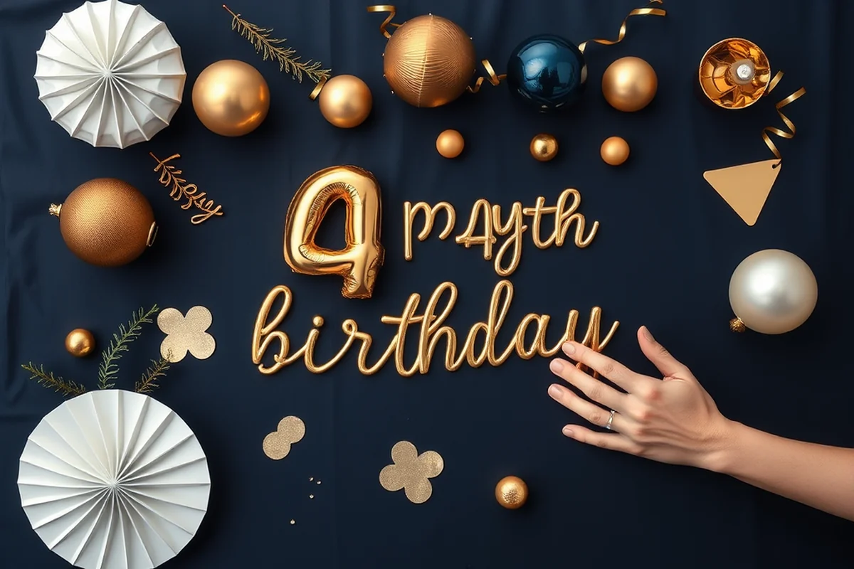 40th birthday parties decor tips — 40th Birthday Parties Decor Tips (the finished result)
