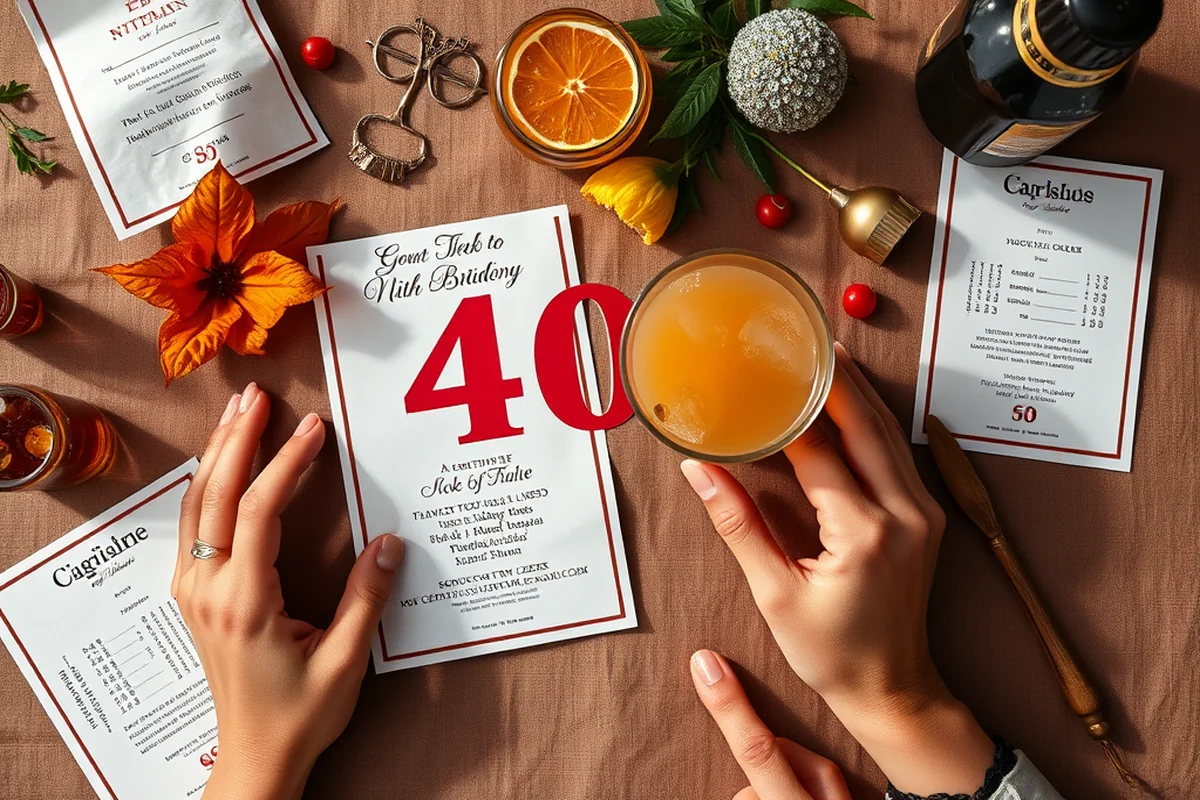 40th birthday parties drinks ideas — 40th Birthday Parties Drinks Ideas (the finished result)