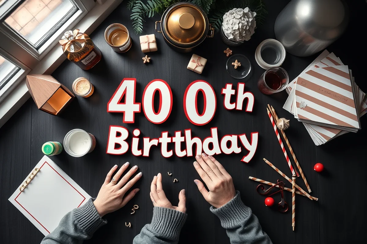 40th birthday parties games activities step by step — 40th Birthday Parties Games Activities Step By Step (the finished result)