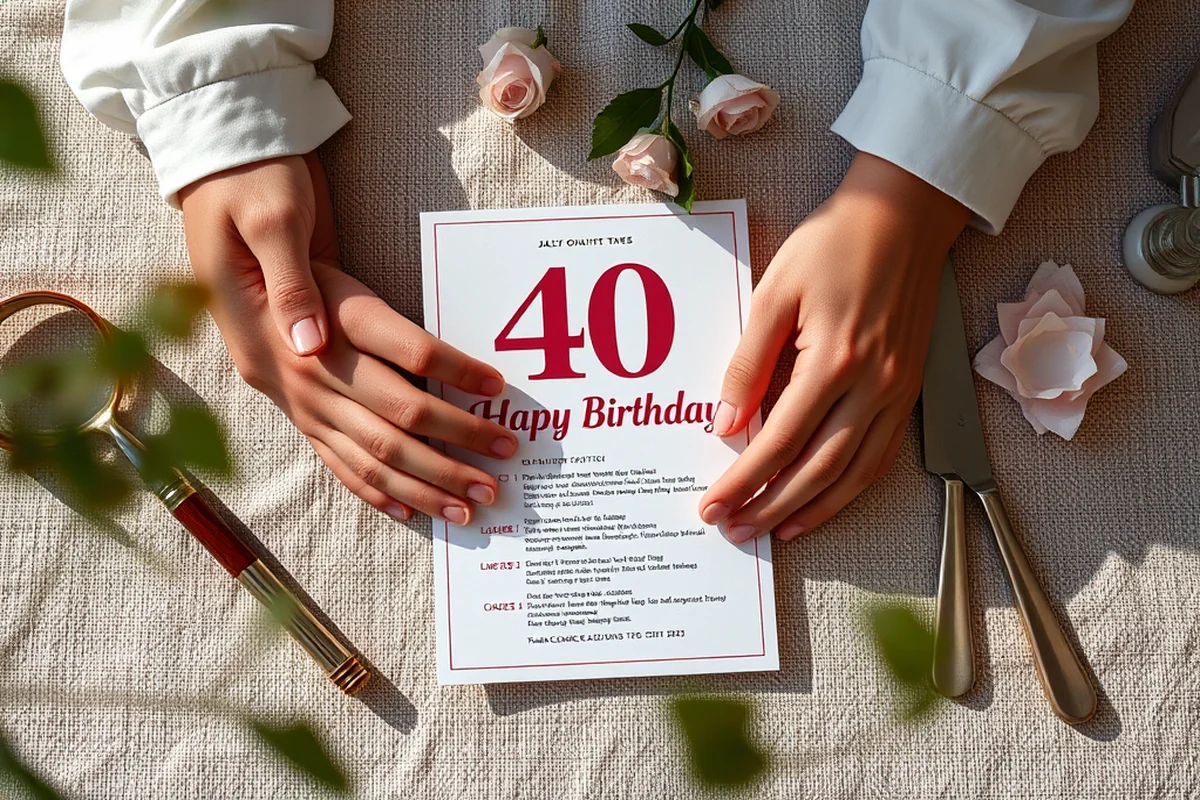 40th birthday parties invitations checklist — 40th Birthday Parties Invitations Checklist (the finished result)