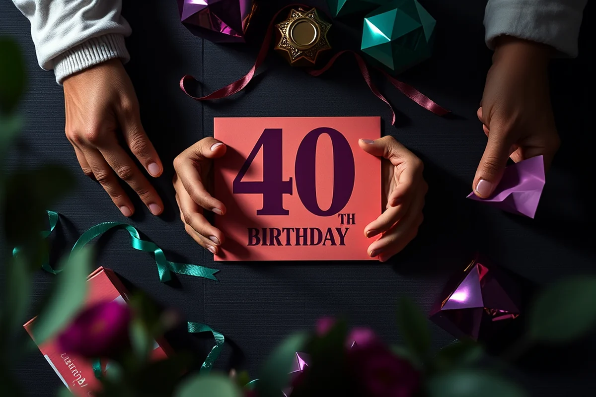 40th birthday parties invitations favors for beginners — 40th Birthday Parties Invitations Favors For Beginners (the finished result)