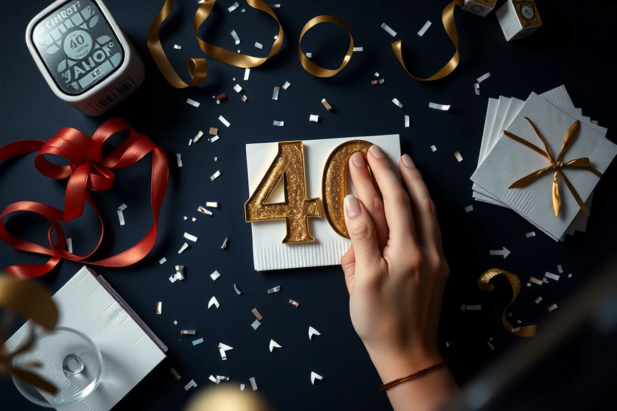 40th birthday parties invitations favors ideas — 40th Birthday Parties Invitations Favors Ideas (the finished result)