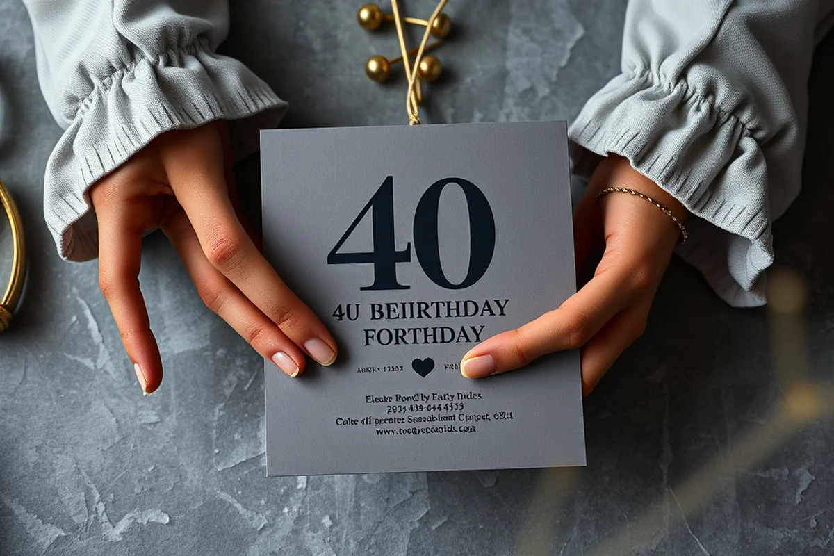 40th birthday parties invitations favors on a budget — 40th Birthday Parties Invitations Favors On A Budget (the finished result)