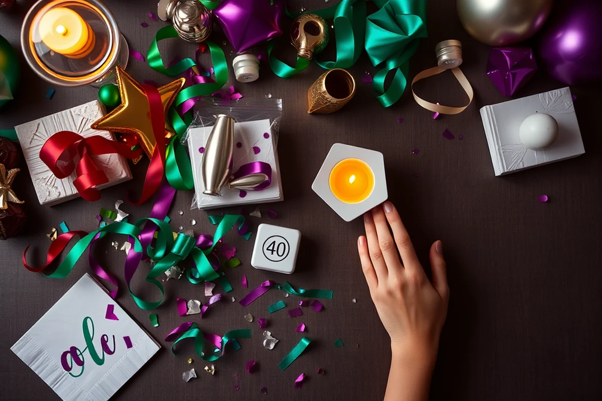 40th birthday parties planning tips — 40th Birthday Parties Planning Tips (the finished result)