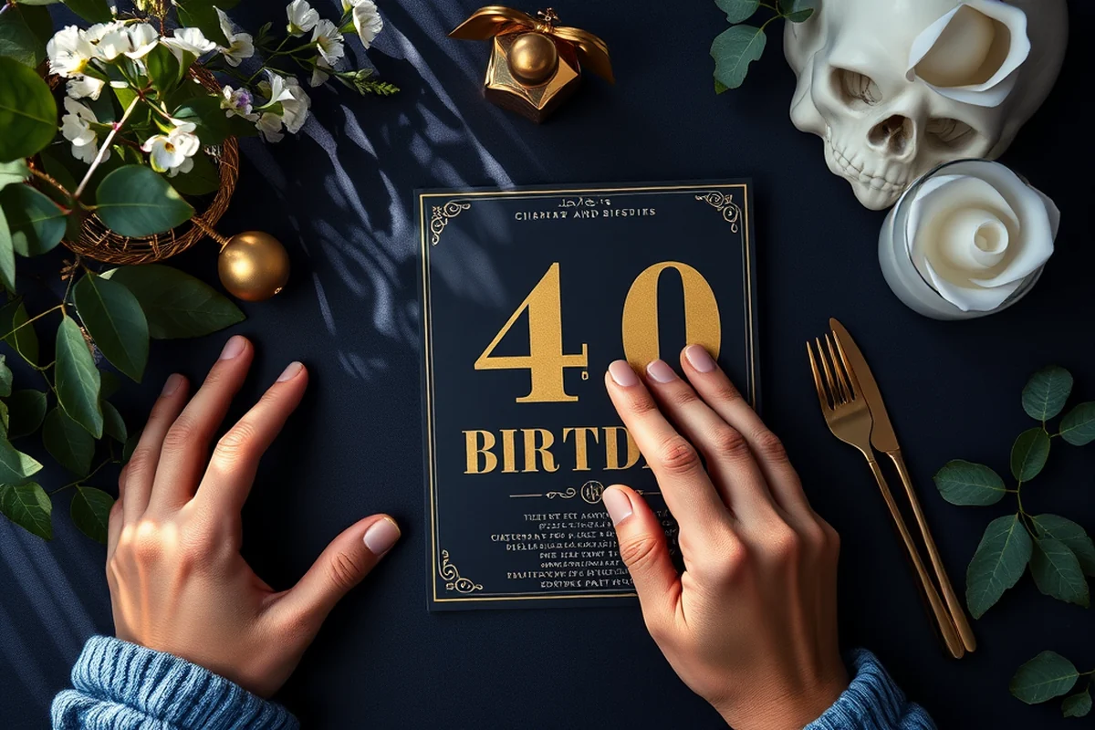 40th birthday parties themes printable — 40th Birthday Parties Themes Printable (the finished result)