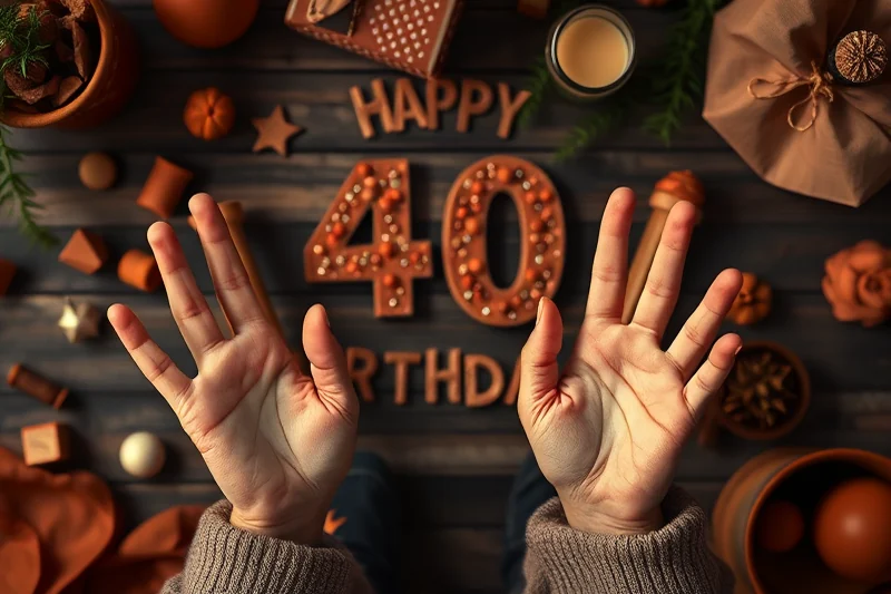 40th birthday parties themes tips — 40th Birthday Parties Themes Tips (the finished result)