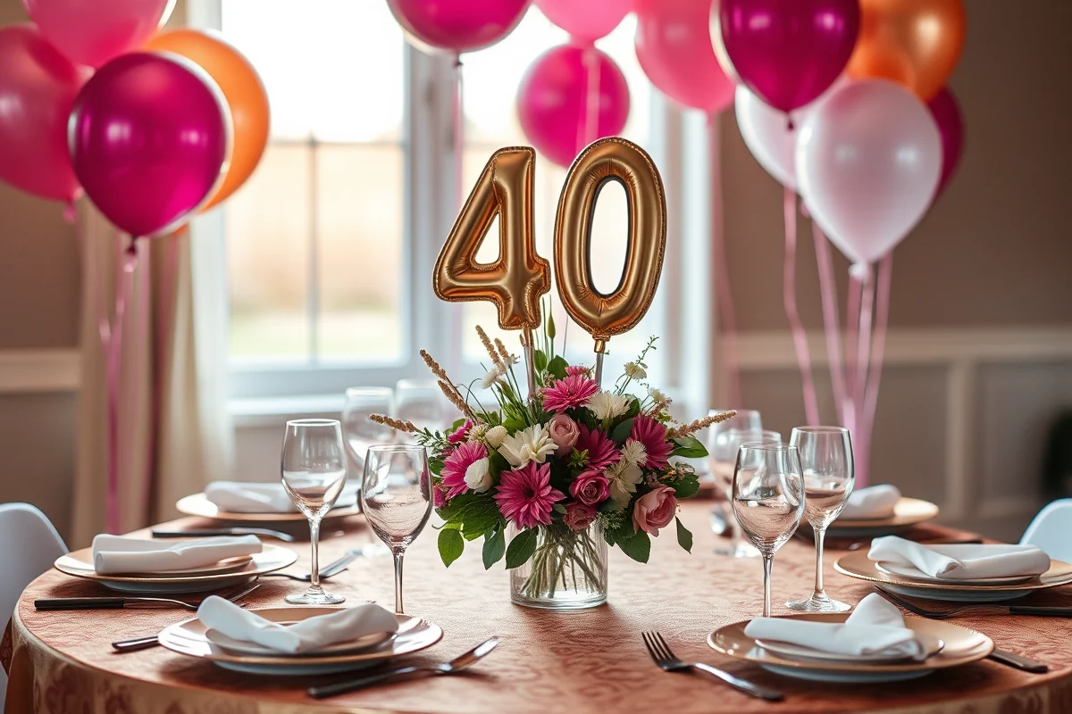 40th birthday party decorations — 40th Birthday Party Decorations