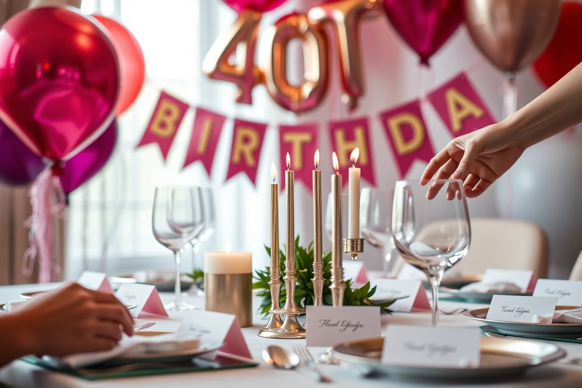 40th birthday party decorations — 40th Birthday Party Decorations (step by step)