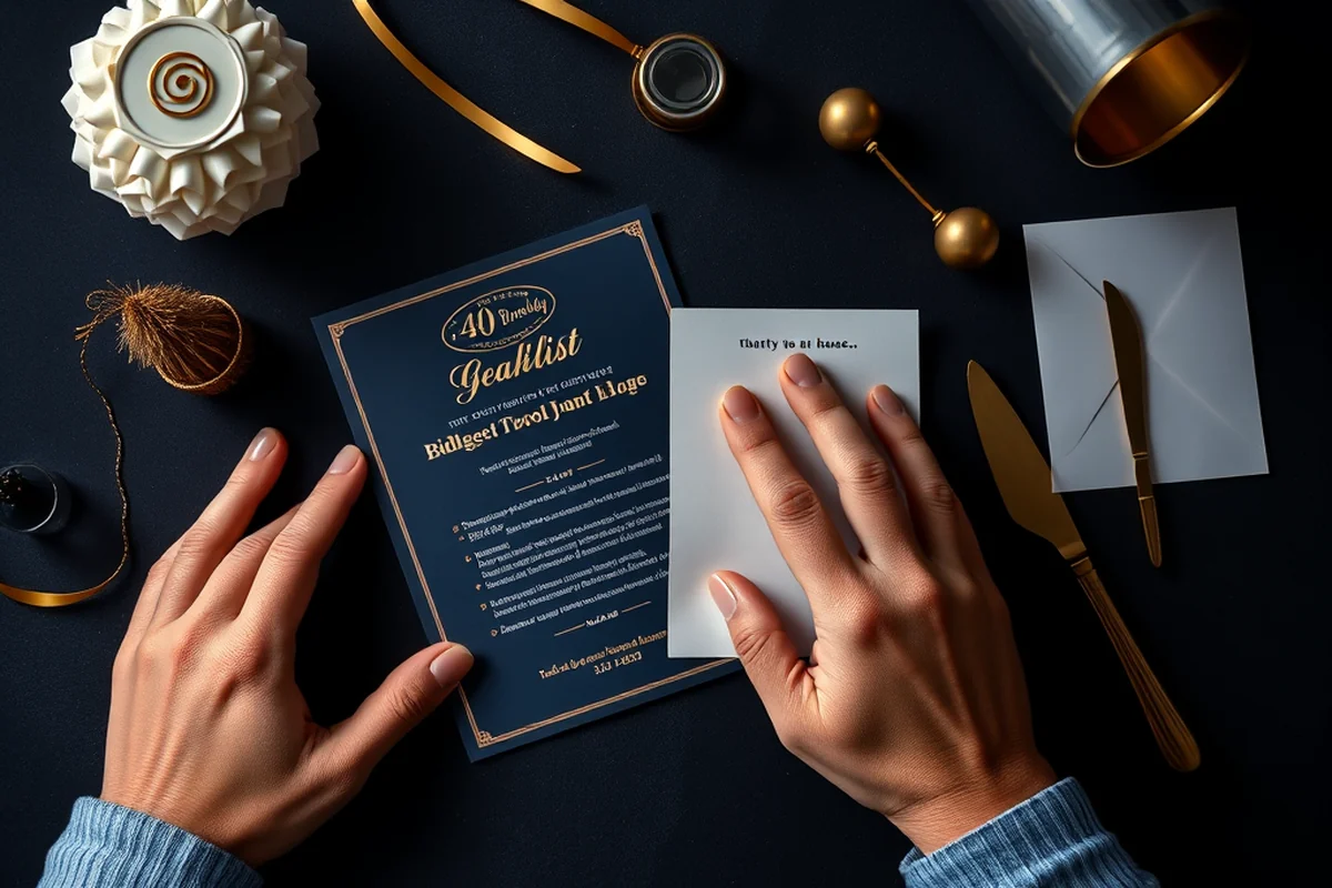 budget 40th birthday parties checklist — Budget 40th Birthday Parties Checklist (the finished result)
